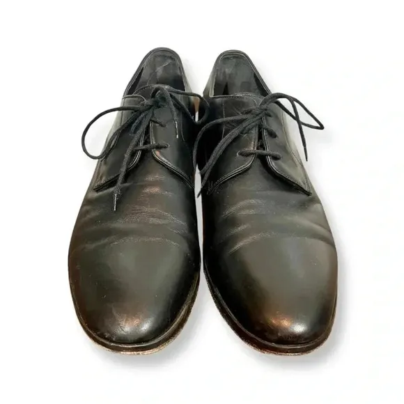 M. Gemi The Esperto Lace Up Oxford Derby Dress Shoe Black Leather 43.5/10.5 US