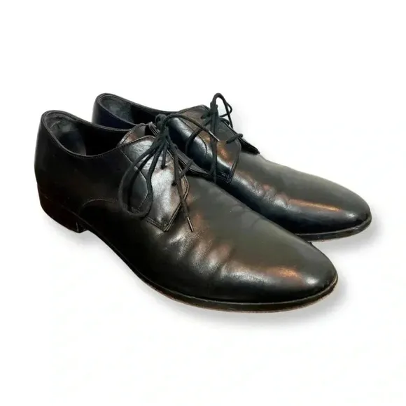 M. Gemi The Esperto Lace Up Oxford Derby Dress Shoe Black Leather 43.5/10.5 US