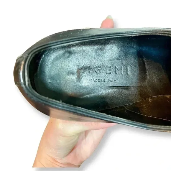 M. Gemi The Esperto Lace Up Oxford Derby Dress Shoe Black Leather 43.5/10.5 US