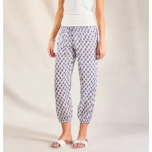 M.A.B.E Derby Bessie Print Pj Bottoms navy blue large