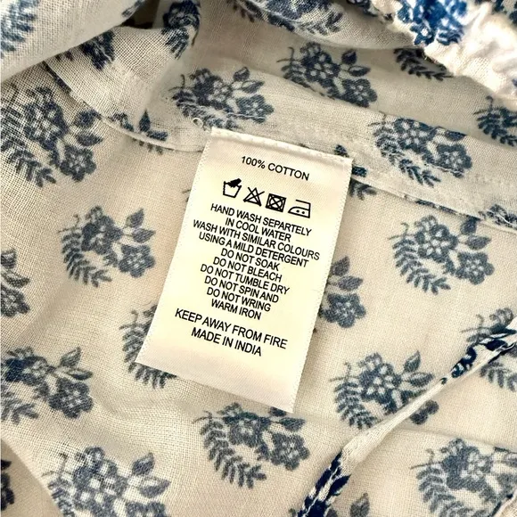 M.A.B.E Derby Bessie Print Pj Bottoms navy blue large