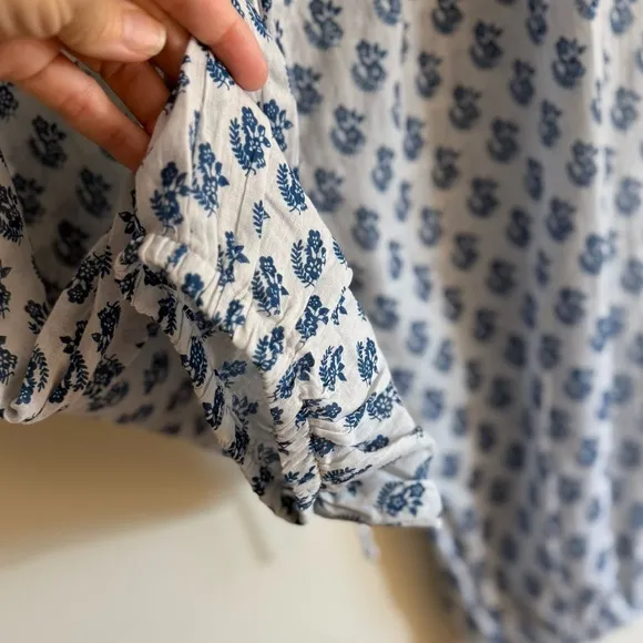 M.A.B.E Derby Bessie Print Pj Bottoms navy blue large