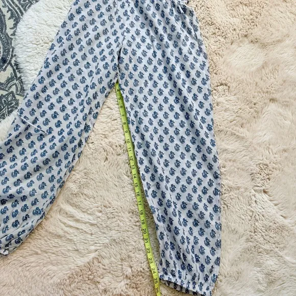 M.A.B.E Derby Bessie Print Pj Bottoms navy blue large