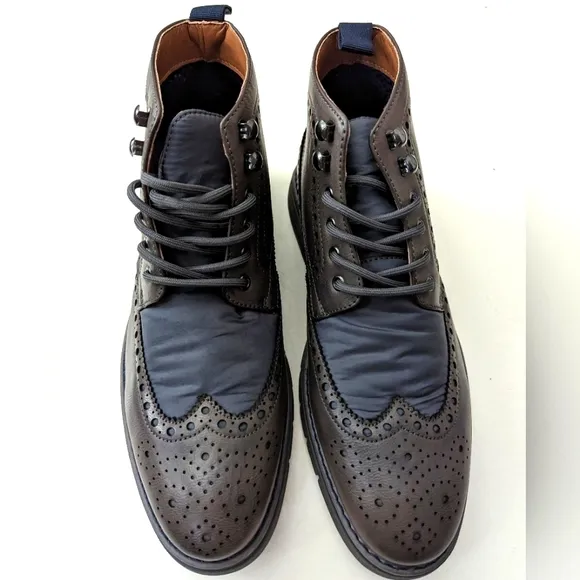Madden Men's Derby Oxford Wing Tip Botine Boot size 9.5M New with Box