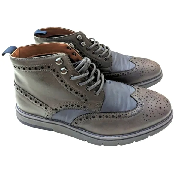 Madden Men's Derby Oxford Wing Tip Botine Boot size 9.5M New with Box