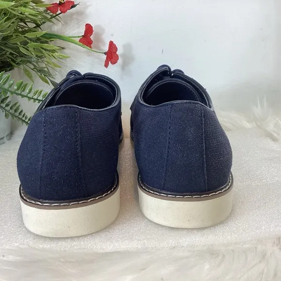 MADDEN OXFORD DERBY CANVAS NAVY BLUE NWOT SZ 10