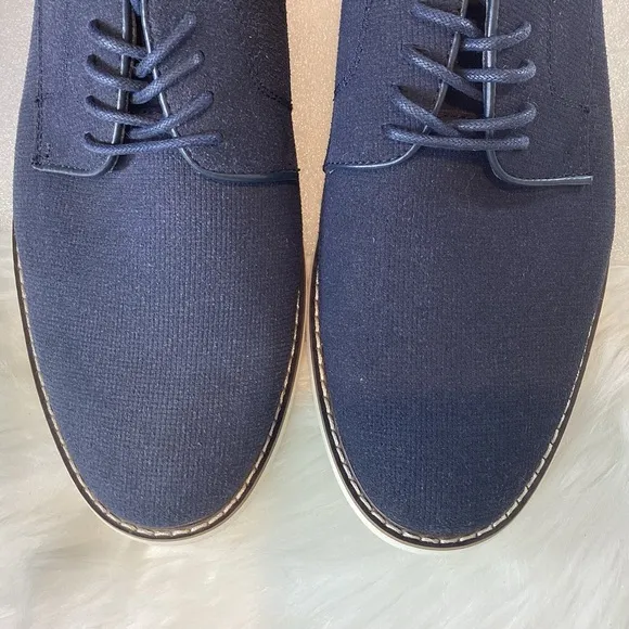 MADDEN OXFORD DERBY CANVAS NAVY BLUE NWOT SZ 10