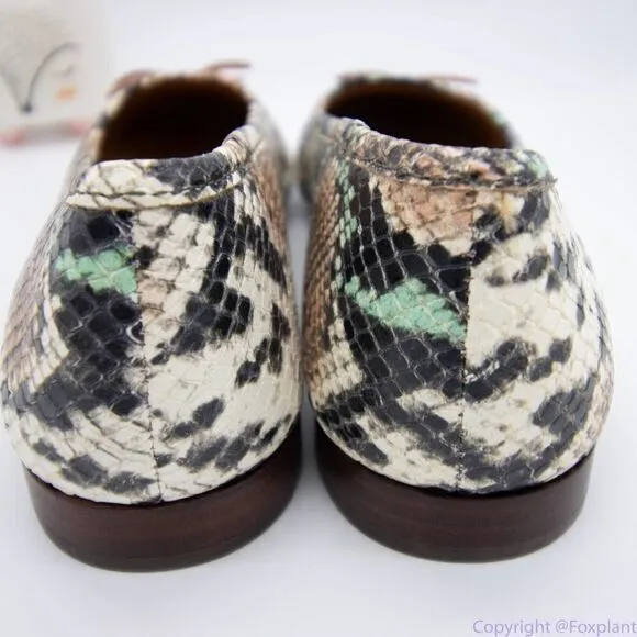 Madewell Adelle Ballet Flat in Snake‎ Embossed Leather, women's size 7