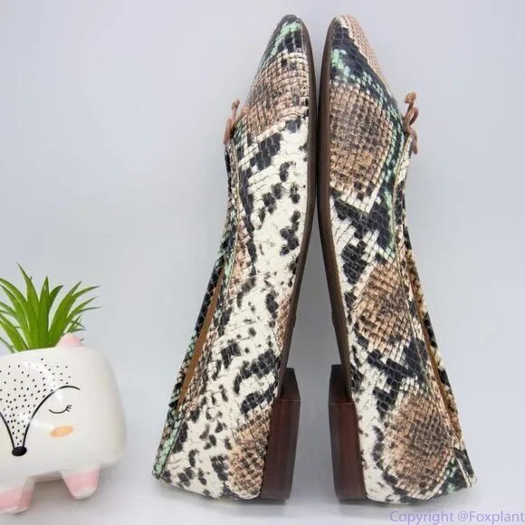 Madewell Adelle Ballet Flat in Snake‎ Embossed Leather, women's size 7