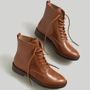 Madewell Evelyn Lace-Up Ankle Boot