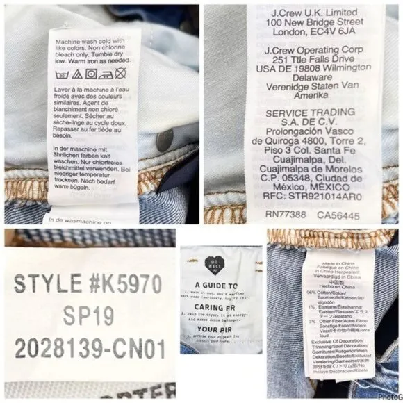 Madewell High-Rise Denim Shorts in Derby Wash Button-Front size 26 style K5970