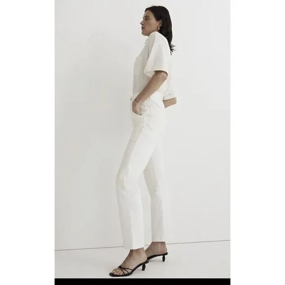 Madewell The '90s Straight Jeans Two-Tone Workwear Edition 26 Carpenter Denim 1D