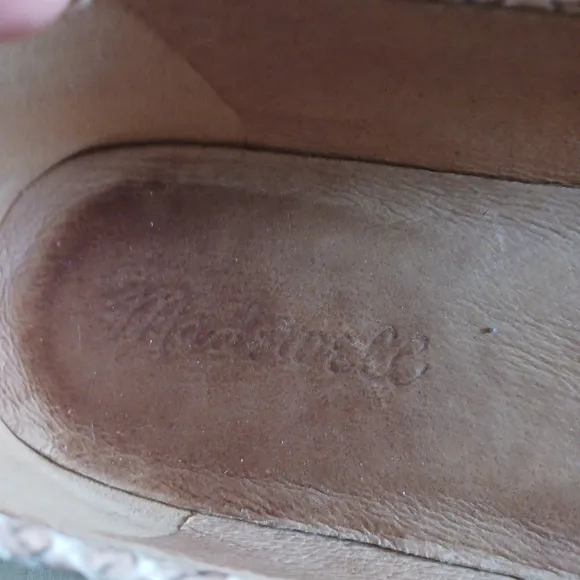 Madewell The Adelle Flats in Snake Embossed Leather