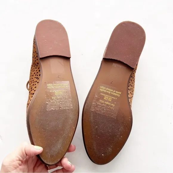 Madewell The Alex Oxford in Spot Dot Calf Hair Shoes Lace Up Animal Print