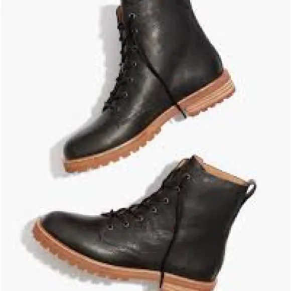 MADEWELL   THE  CLAIR  LACE -UP  LUGSOLE LEATHER