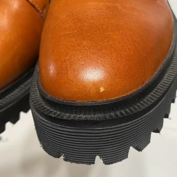 Madewell The Rayna Lace Up Leather Boots