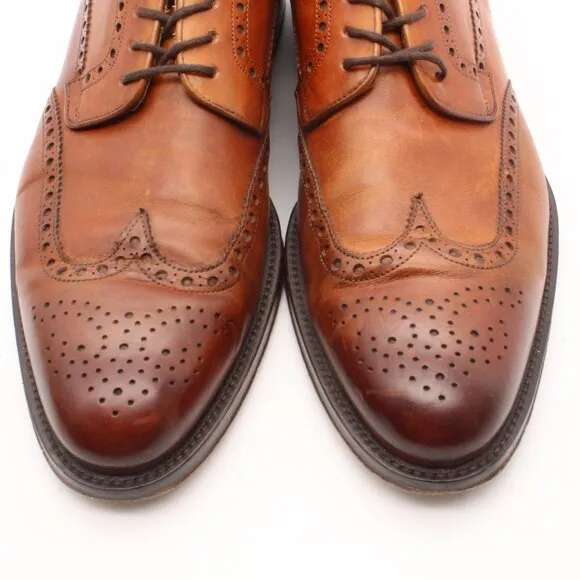 Magnanni Wingtip Men's 11.5 M Brown Leather Derby Oxford Dress Shoes Made Spain