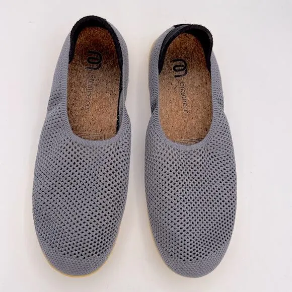 Mahbis Breathe - men’s Larvik light grey / yellow Slip-On loafer shoes 11- 11.5