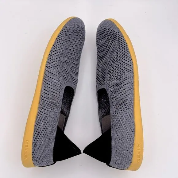 Mahbis Breathe - men’s Larvik light grey / yellow Slip-On loafer shoes 11- 11.5