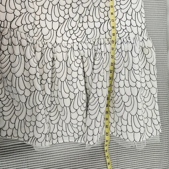 MAJE‎ Dress Womens Size 3 US Large    Reflet Embroidered In Blanc Boat Neck New