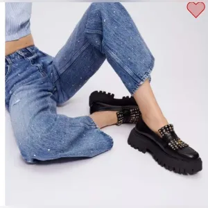 Maje Platform moccasins with studs, pre-owned, size 38
