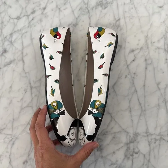 Marc by Marc Jacobs Flats White Multicolored Sz 39