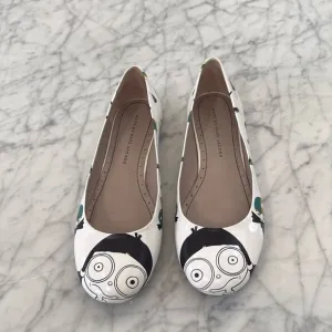 Marc by Marc Jacobs Flats White Multicolored Sz 39