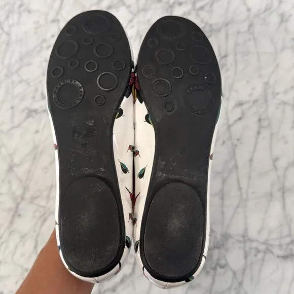Marc by Marc Jacobs Flats White Multicolored Sz 39