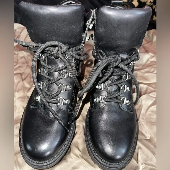 Marc Fisher Black Combat Boots Sz. 6
