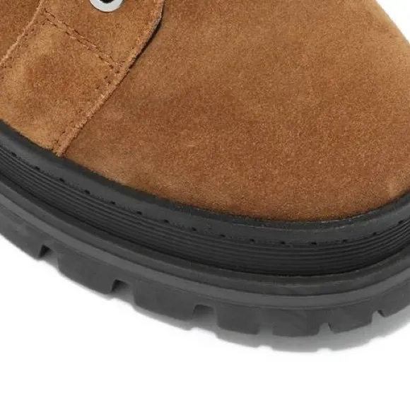 Marc Fisher Sashia Platform Combat Boot Expresso Size 7.5 NEW