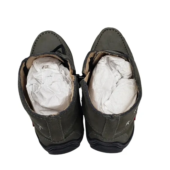 Marc Joseph | NIB Houston Bootie Grey Nobuck Leather Lace Up Boots Boy's 13