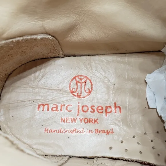 Marc Joseph | NIB Houston Bootie Grey Nobuck Leather Lace Up Boots Boy's 13