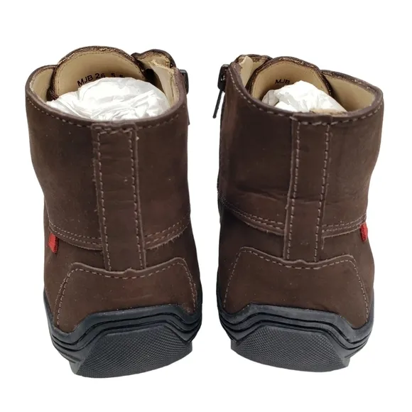 Marc Joseph | NIB West Houston Bootie Brown Nobuck Lace Up Leather Boots Boy 5.5