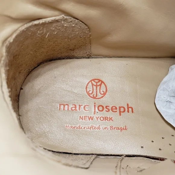 Marc Joseph | NIB West Houston Bootie Brown Nobuck Lace Up Leather Boots Boy 5.5