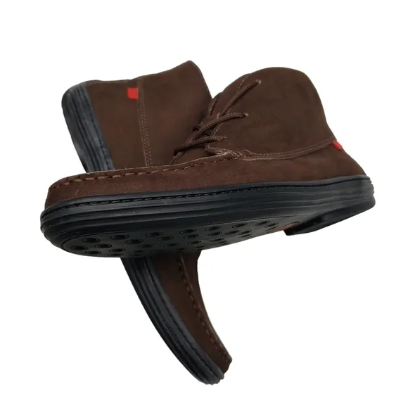 Marc Joseph | NIB West Houston Bootie Brown Nobuck Lace Up Leather Boots Boy 5.5