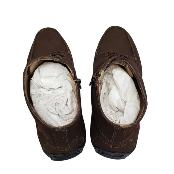Marc Joseph | NIB West Houston Bootie Brown Nobuck Lace Up Leather Boots Boy 5.5