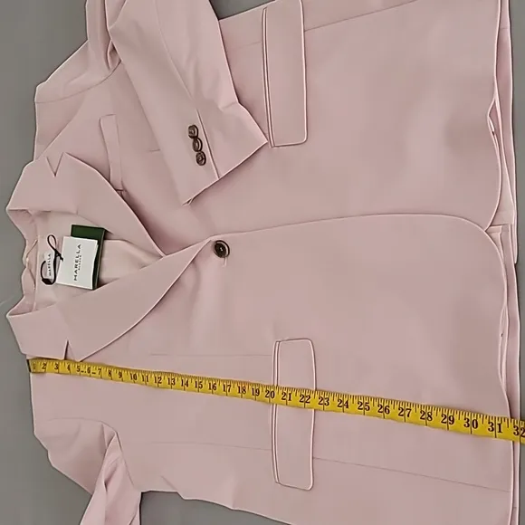Marella Derby Blazer Jacket Pink Size 12 $545