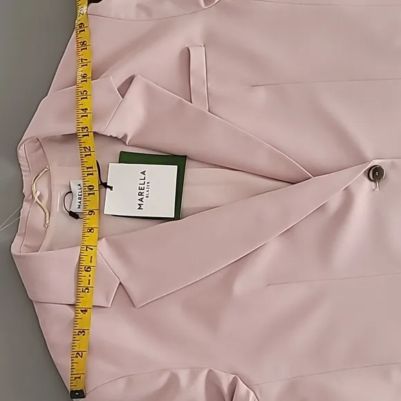 Marella Derby Blazer Jacket Pink Size 12 $545