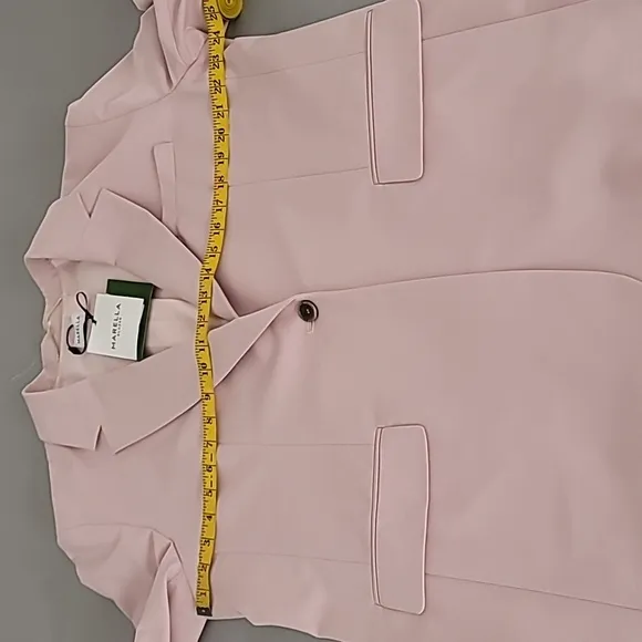 Marella Derby Blazer Jacket Pink Size 12 $545