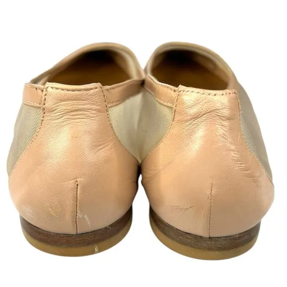Margaux Women’s The Pointe Napa Nude Mesh Ballet Flats Size 38.5 US 8.5