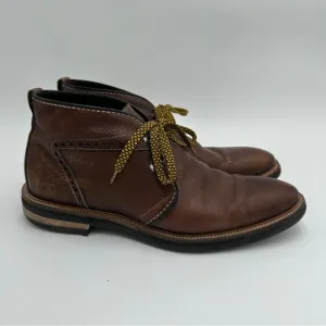 Martin Dingman Brown Chukka Boots Lace Up Leather Size 10 Made In Italy
