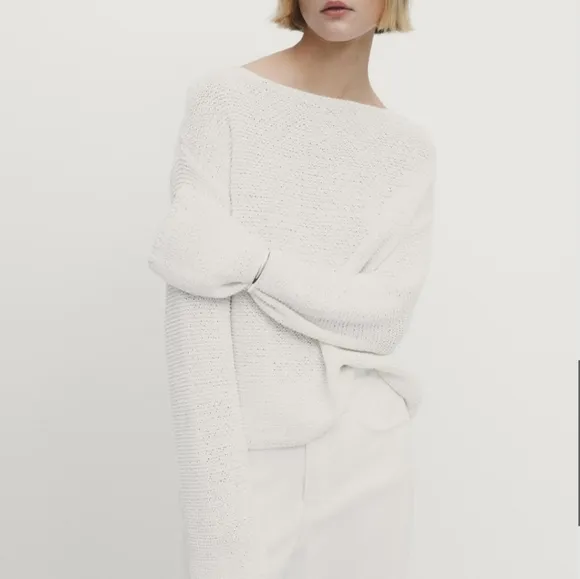 Massimo Dutti Knit Boat Neck Sweater