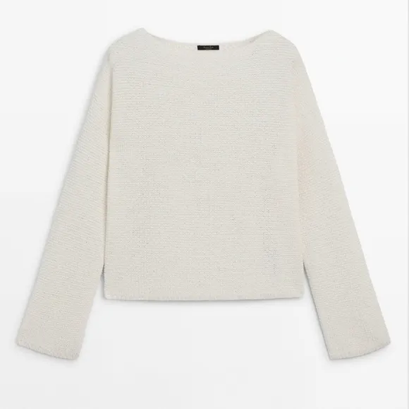 Massimo Dutti Knit Boat Neck Sweater