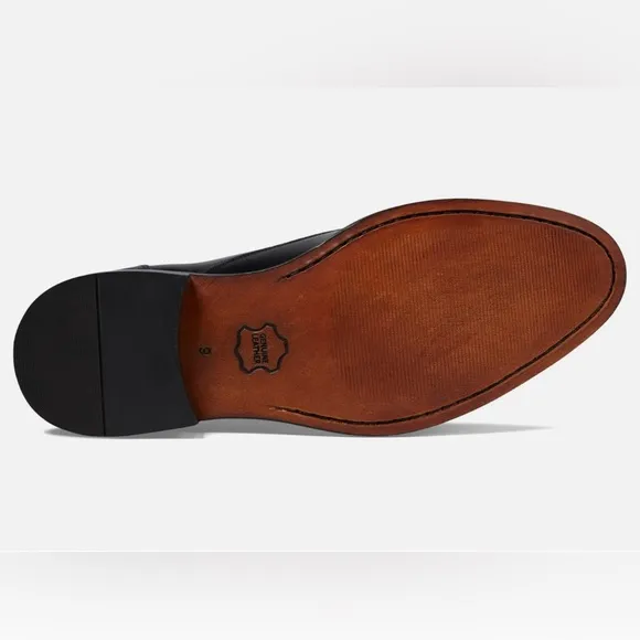 Massimo Matteo Black  4-Eye Blucher Classic 24 Man’s Oxford      7.5M        NIB