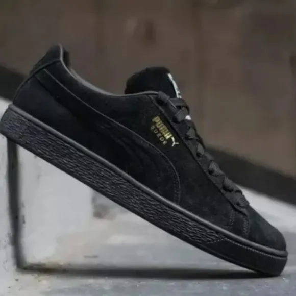 Men PUMA Suede Classic XXL  Men's running training shoes black/gold