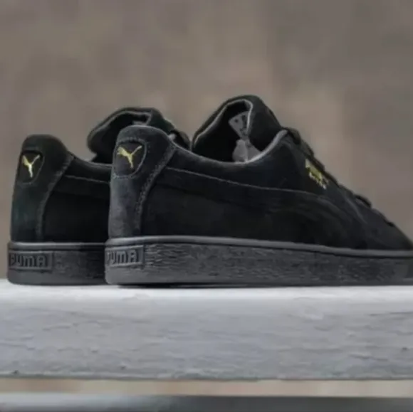 Men PUMA Suede Classic XXL  Men's running training shoes black/gold