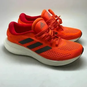 Men’s Adidas Supernova 2 Running Shoes Size 9 Orange/Black/White