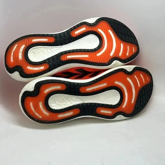 Men’s Adidas Supernova 2 Running Shoes Size 9 Orange/Black/White