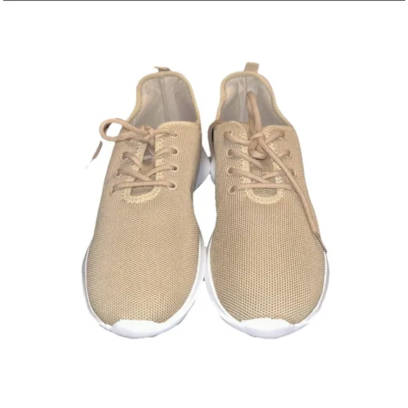 Men’s Alpine Swiss Sneakers Size 10M 12W Tan and White