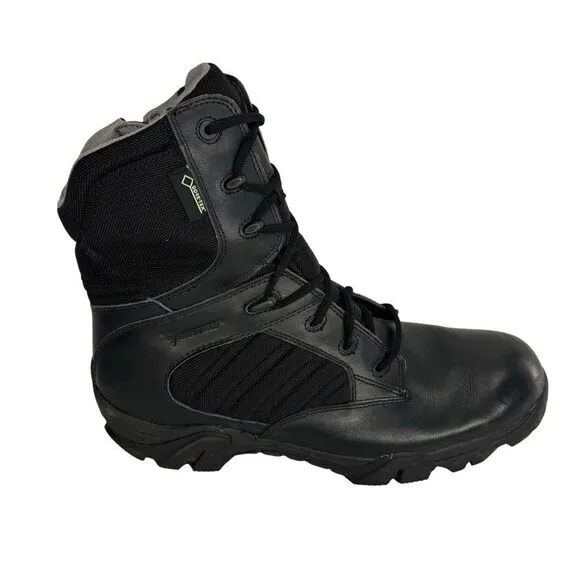 Men’s Bates gore text black leather combat boots size 14